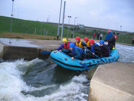 Fundraising at Nene Whitewater rafting c