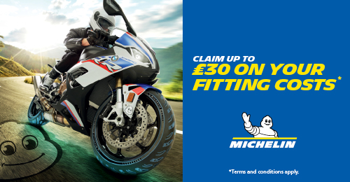 Save £30 off a pair of Michelin motorcy