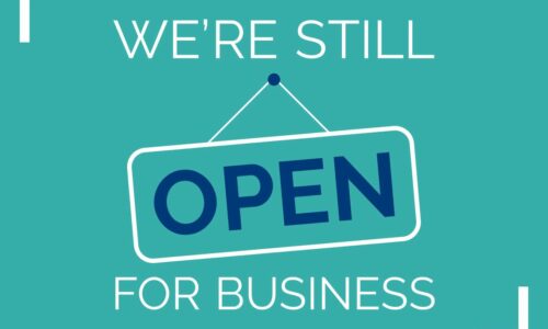 WE ARE OPEN THROUGH THE NATIONAL LOCKDOW