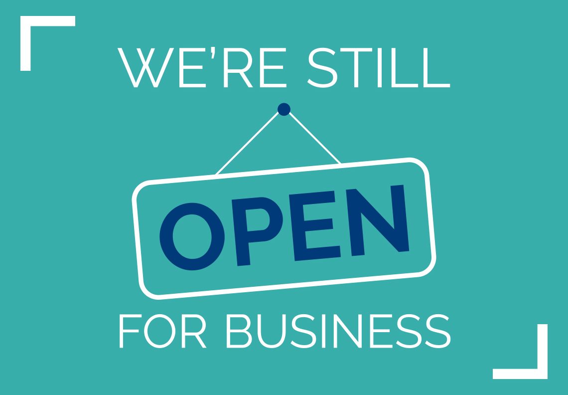 WE ARE OPEN THROUGH THE NATIONAL LOCKDOW