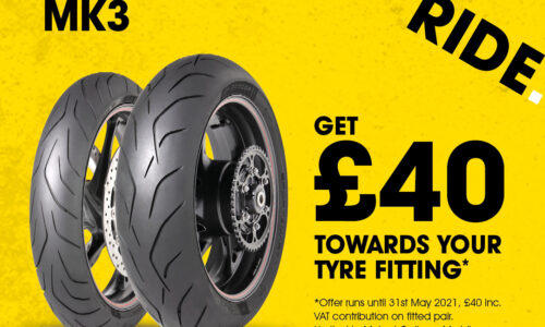 Dunlop Motorcycle tyres promotion get £