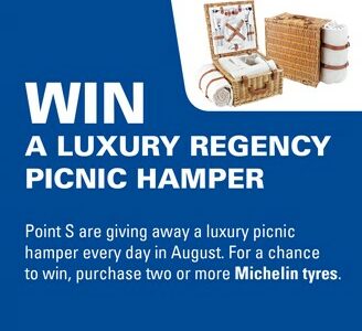 Win a luxury regency picnic hamper every