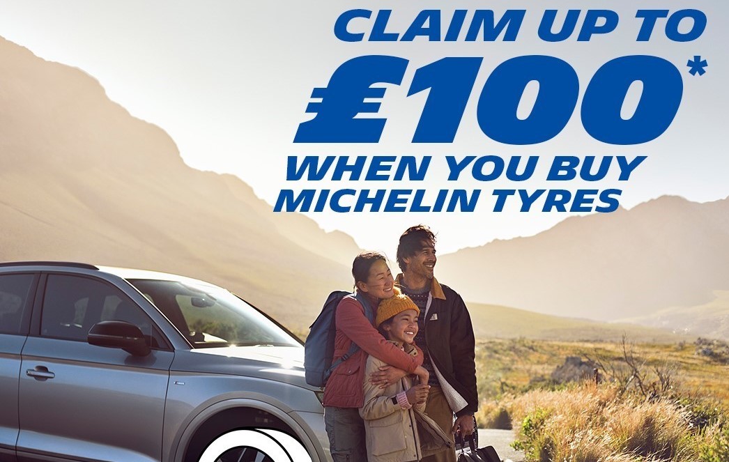 Claim up to £100 when buying Michelin t