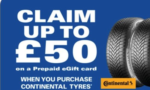 Purchase Continental Tyres & Claim 