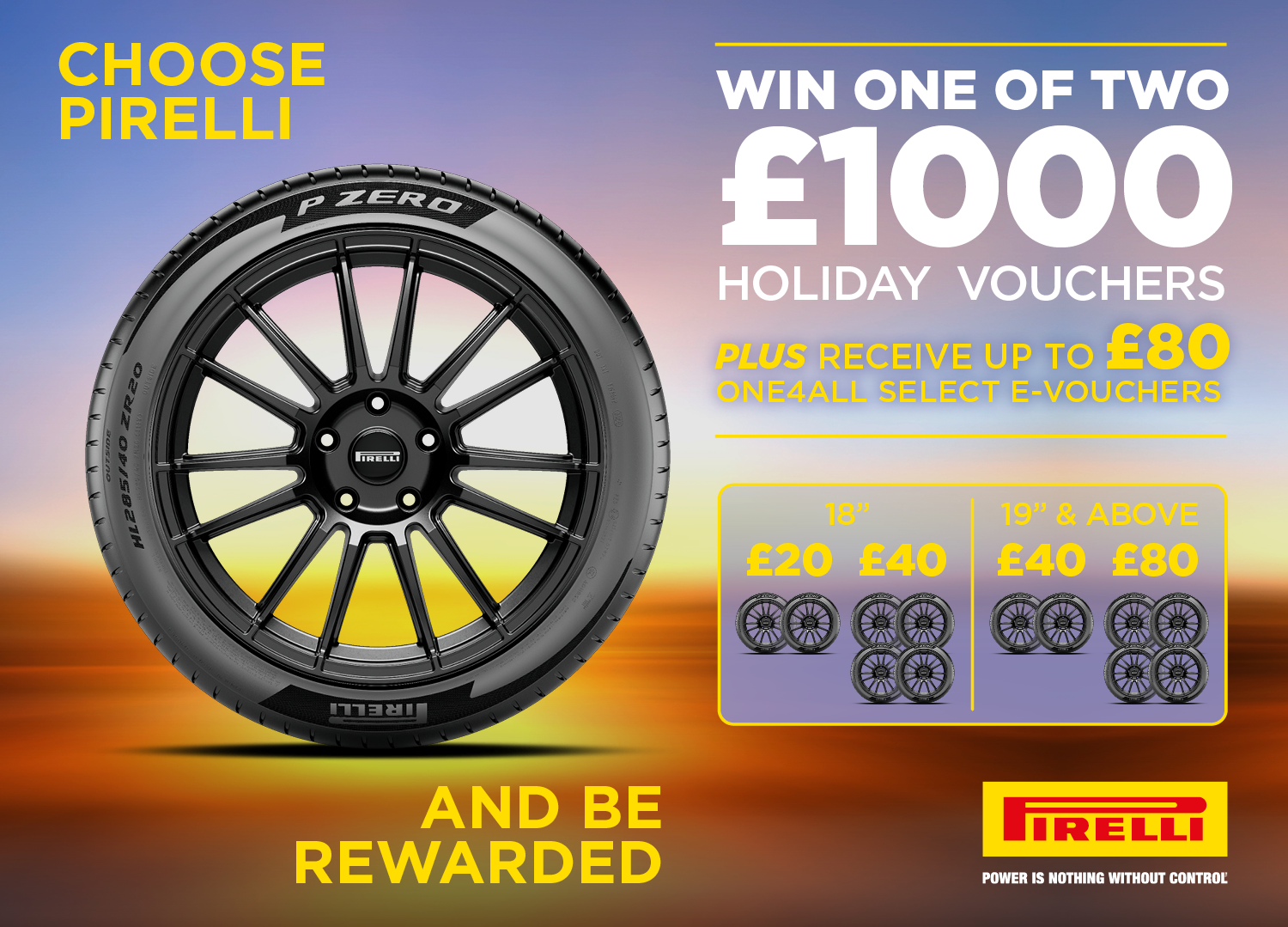 BUY PIRELLI TYRES AND CLAIM BACK UP TO 
